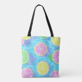COLORFUL SUMMER AND BEACH THEMED SCENE トートバッグ (裏面)
