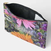 Colorful Summer Flower Garden Personalised アクセサリーポーチ (見開き)