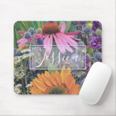 Colorful Summer Flower Garden Personalised マウスパッド (マウス)