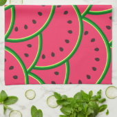 Colorful Summer Fun Watermelon Pattern キッチンタオル (折り畳み)