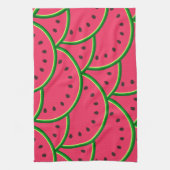 Colorful Summer Fun Watermelon Pattern キッチンタオル (縦)
