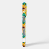 Colorful Sunflower Painting Monogrammed Case-Mate iPhoneケース (裏面 / 右)