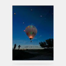 Colorful Sunrise Hot Air Balloons Festival at Dusk