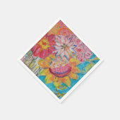 Colorful Suns by Lydia's Art Sangria スタンダードカクテルナプキン (角)