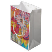 Colorful Suns by Lydia's Art Sangria ミディアムペーパーバッグ (正面アングル)