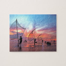 Colorful Sunset Beach Windsurf Bucket List Photo ジグソーパズル