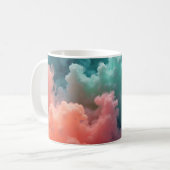 Colorful Swirled Clouds コーヒーマグカップ (正面左)