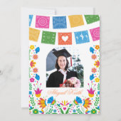 Colorful Talavera Mexican Graduation Fiesta 招待状 (裏面)