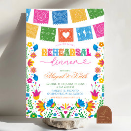 Colorful Talavera Mexican Rehearsal Dinner 招待状