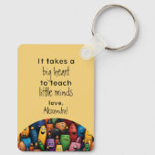 Colorful Teacher Tutoring Appreciation Pen Pattern キーホルダー (裏面)