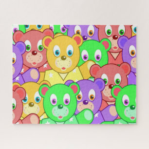 Colorful Teddy Bear Puzzles for Children ジグソーパズル