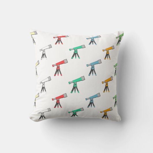 Colorful Telescope Pattern クッション (正面)