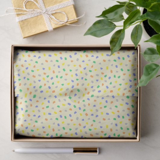 Colorful Terrazzo Confetti Pattern Amalfi Coast 薄葉紙 (ギフト)
