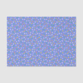 Colorful Terrazzo Confetti Pattern Dusty Blue 薄葉紙 (正面)