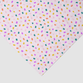 Colorful Terrazzo Confetti Pattern Pink Lemonade 薄葉紙