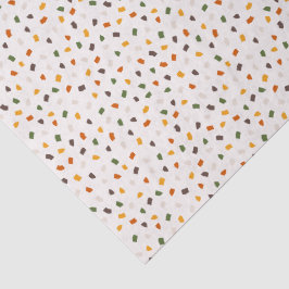 Colorful Terrazzo Confetti Pattern Warm Retro 薄葉紙