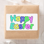 Colorful Text Happy Easter   ラベル (インサイチュ)