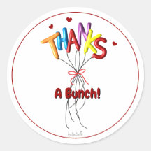 Colorful "Thanks" Spelled by Balloons Large