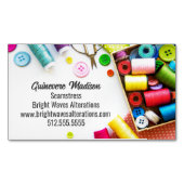 Colorful Thread Seamstress Sewing Company  マグネット名刺 (正面)