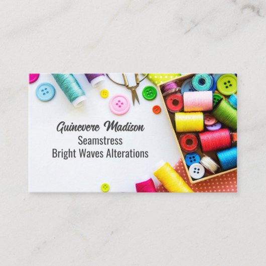 Colorful Thread Seamstress Sewing Company  名刺 (正面)