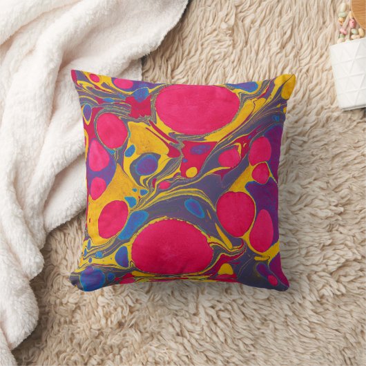 Colorful Throw Pillow クッション (ブランケット)