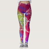 Colorful Tie Dye Leggings レギンス (正面)