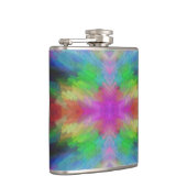 Colorful Tie Dye Style Art フラスク (右)