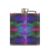 Colorful Tie Dye Style Art フラスク (裏面)