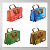 Colorful Travel Briefcase Collection ポスター (正面)