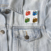 Colorful Travel Briefcase Collection 缶バッジ (インサイチュ)