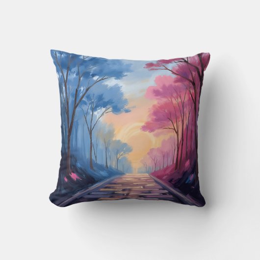 Colorful Trees クッション (正面)