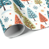 Colorful Trees ラッピングペーパー (ロールコーナー)