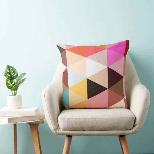 Colorful Triangles クッション (椅子)