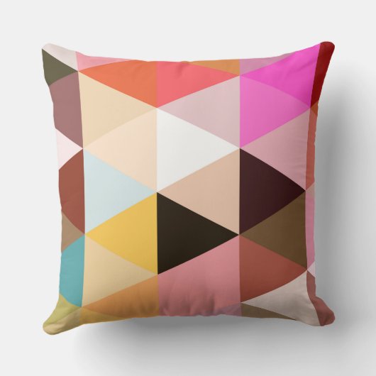 Colorful Triangles  クッション (裏面)
