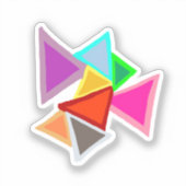 Colorful Triangles シール (正面)