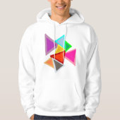 Colorful Triangles パーカ (正面)