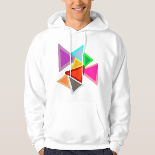 Colorful Triangles パーカ (正面)
