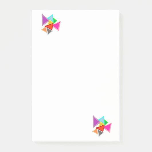 Colorful Triangles  ポストイット (正面)