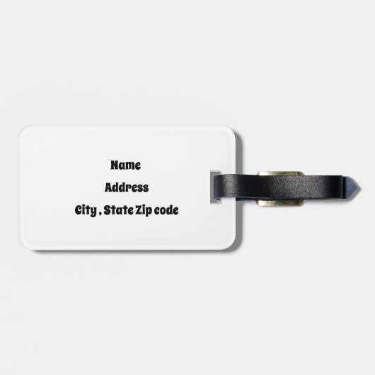 Colorful Triangles ラゲッジタグ (裏面横)