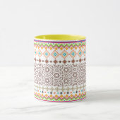Colorful Tribal Geometric Pattern  マグカップ (中央)