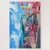Colorful Tropical Bahamas Bar and Grill ジグソーパズル (縦)