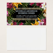 Colorful Tropical Flowers (正面&裏面)