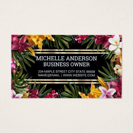 Colorful Tropical Flowers (正面)