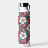 Colorful tropical flowers ウォーターボトル (正面)