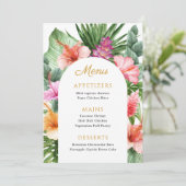 Colorful Tropical Party and Luau Menu メニュー (スタンド正面)