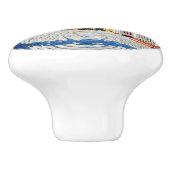 Colorful Tropical Vibrant Beach Huts セラミックノブ (側面)