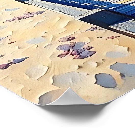 Colorful Tropical Vibrant Beach Huts ポスター (角)