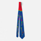 Colorful Trumpets Neck Tie ネクタイ (裏面)