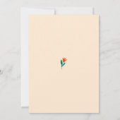 Colorful Tulip Happy Easter Family Photo Greeting 招待状 (裏面)