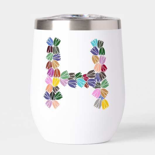 Colorful Tulip Lettered “H” (正面)